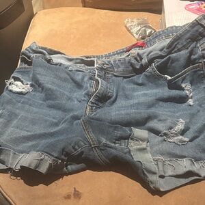 Distressed Denim Women Shorts